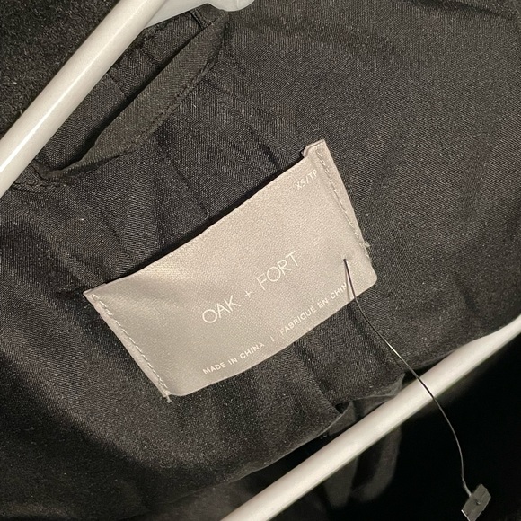 OAK + FORT Unisex Wool-blend Coat in Black - Picture 6 of 7